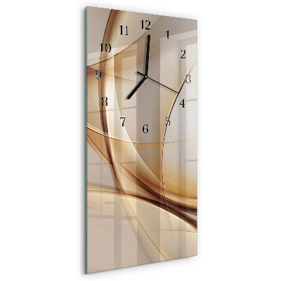 Verticale orologio con stampa Astrazione