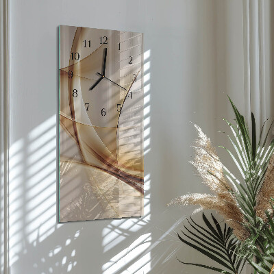 Verticale orologio con stampa Astrazione