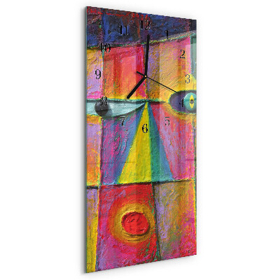 Verticale orologio con stampa Pezzo
