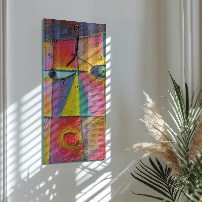 Verticale orologio con stampa Pezzo
