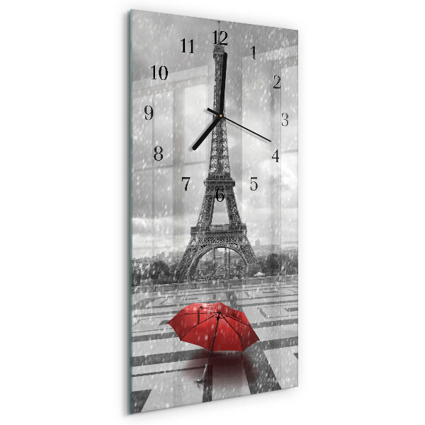 Orologio verticale in vetro Torre Eiffel