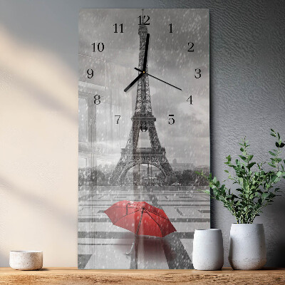 Orologio verticale in vetro Torre Eiffel