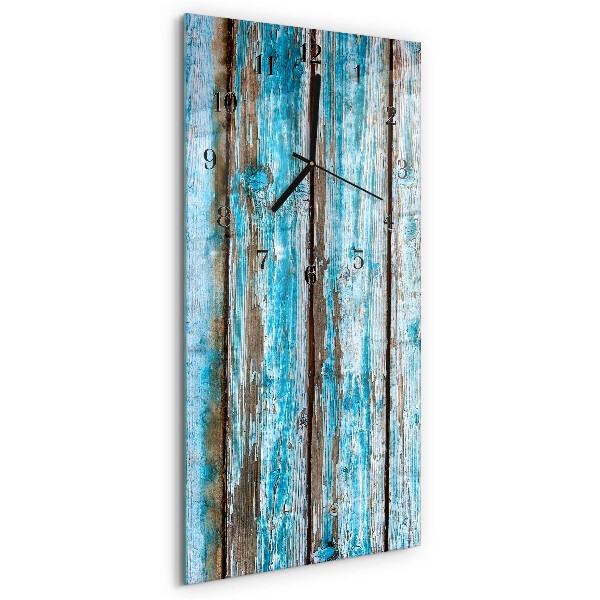 Verticale orologio con stampa Legna