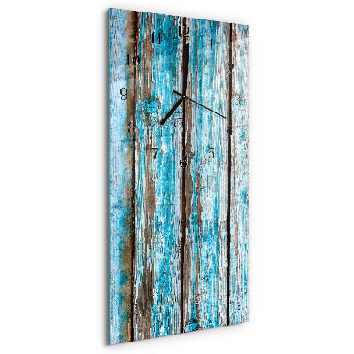 Verticale orologio con stampa Legna