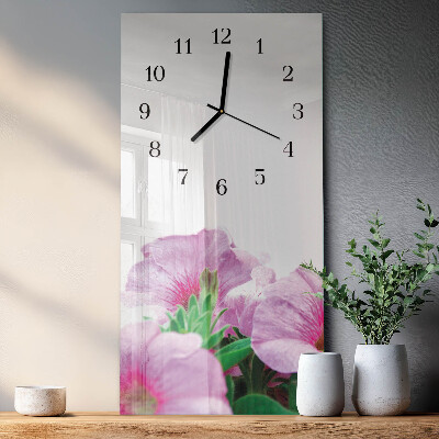Verticale orologio da parete Primule