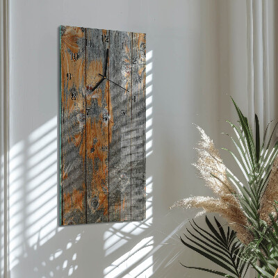Orologio verticale in vetro Asse