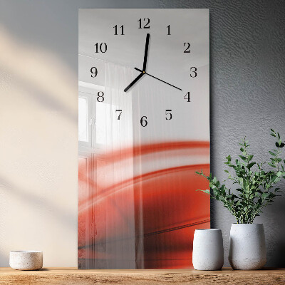 Verticale orologio con stampa Linee astratte