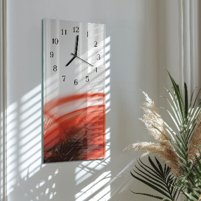 Verticale orologio con stampa Linee astratte