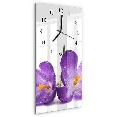 Verticale orologio con stampa Fiore