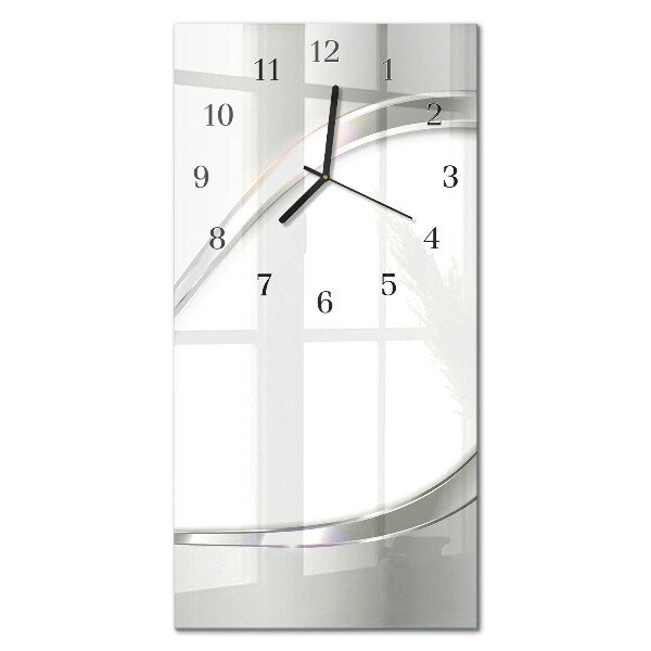 Orologio verticale in vetro Foglie della pianta