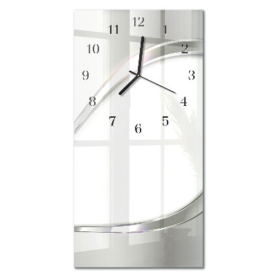 Orologio verticale in vetro Foglie della pianta