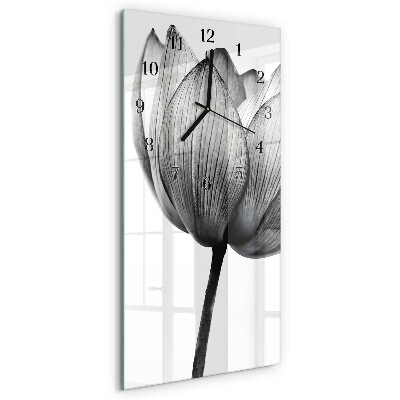 Verticale orologio con stampa Tulipano