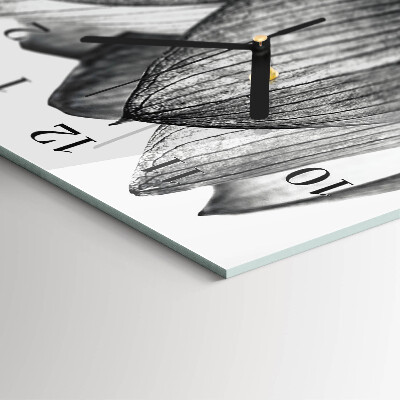 Verticale orologio con stampa Tulipano