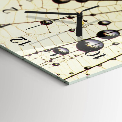 Verticale orologio con stampa Ragnatela