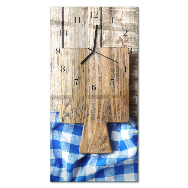 Orologio verticale in vetro Foglie della pianta