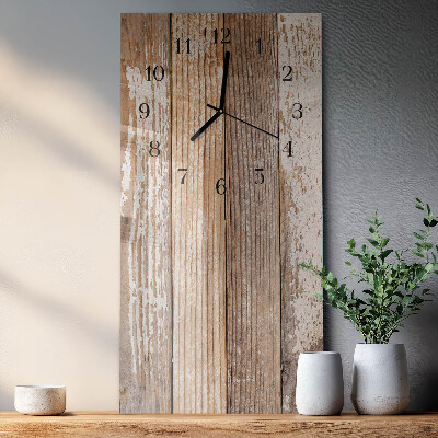 Verticale orologio da parete Legna