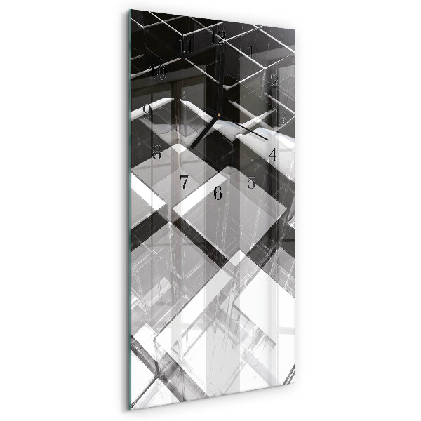 Orologio verticale Cubo di vetro