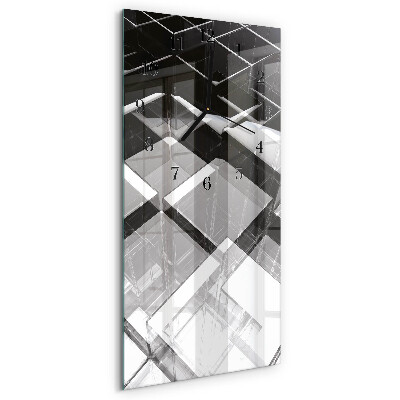Orologio verticale Cubo di vetro