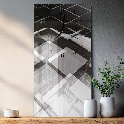 Orologio verticale Cubo di vetro