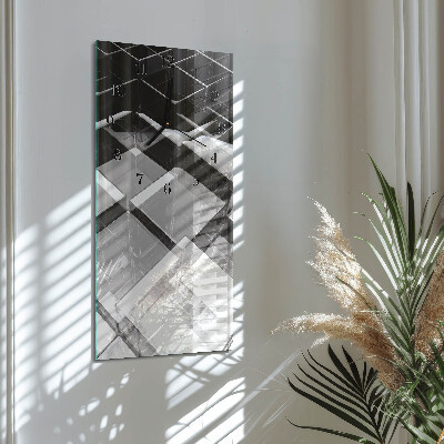 Orologio verticale Cubo di vetro