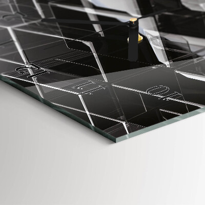 Orologio verticale Cubo di vetro