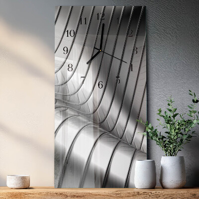 Verticale orologio con stampa Onda
