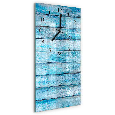 Verticale orologio con stampa Legna
