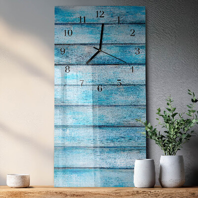 Verticale orologio con stampa Legna