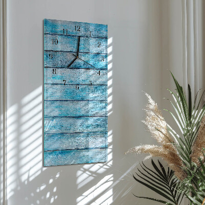 Verticale orologio con stampa Legna
