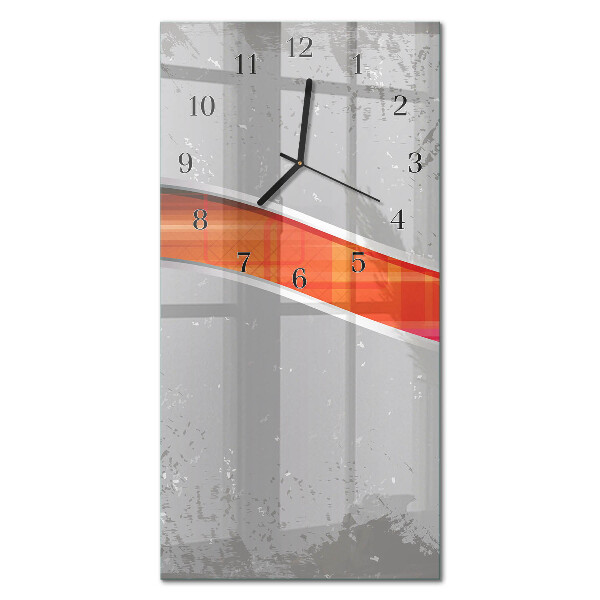 Orologio verticale in vetro Chicchi di caffè
