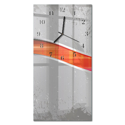 Orologio verticale in vetro Chicchi di caffè