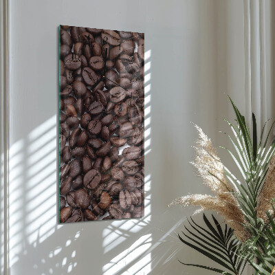 Orologio verticale in vetro Chicchi di caffè