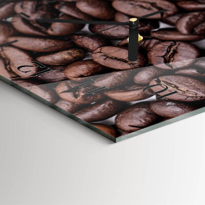 Orologio verticale in vetro Chicchi di caffè