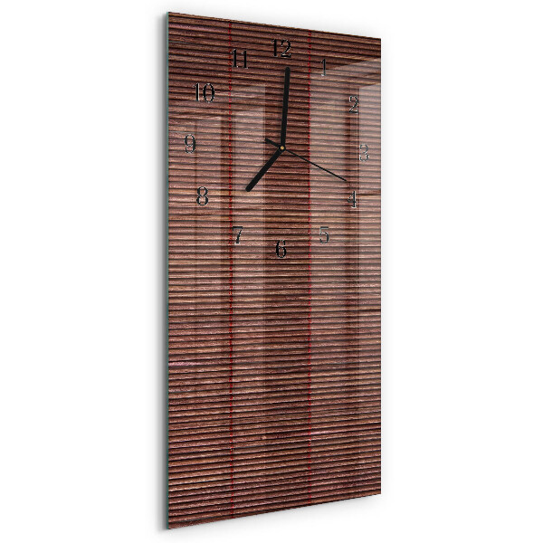 Orologio verticale in vetro Tende di bambù