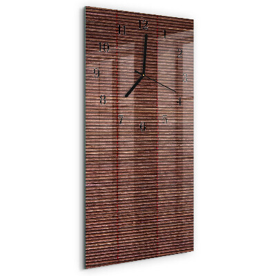 Orologio verticale in vetro Tende di bambù