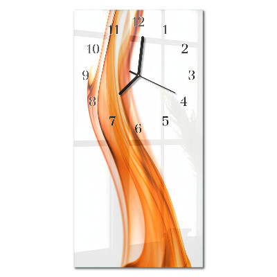 Verticale orologio da parete Foglie