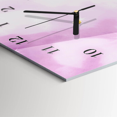 Verticale orologio con stampa Orchidea