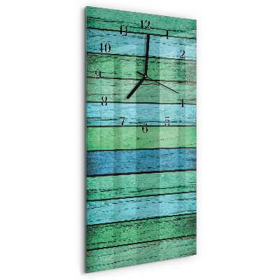 Verticale orologio da parete Legna