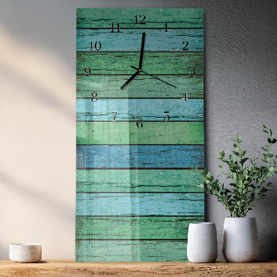 Verticale orologio da parete Legna