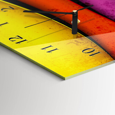Verticale orologio da parete Strisce colorate
