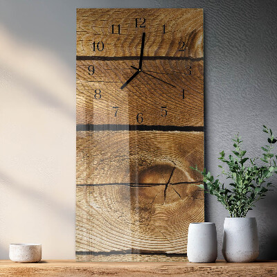 Verticale orologio da parete Legna