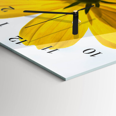 Orologio verticale in vetro Fiore