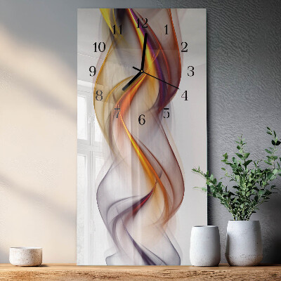 Orologio verticale in vetro Astrazione