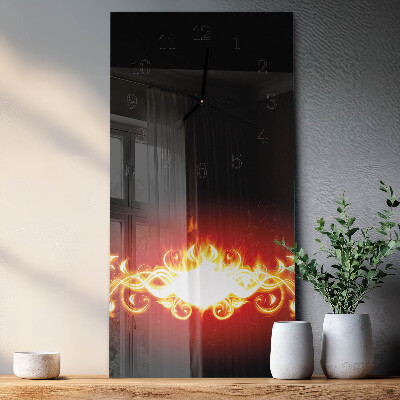Orologio verticale Fiore di fuoco