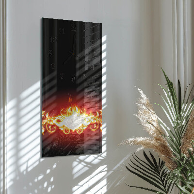 Orologio verticale Fiore di fuoco