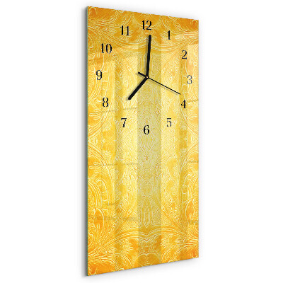 Verticale orologio con stampa Astrazione