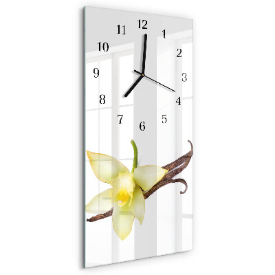 Orologio verticale in vetro Giglio