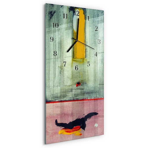 Orologio verticale in vetro Motivo colorato