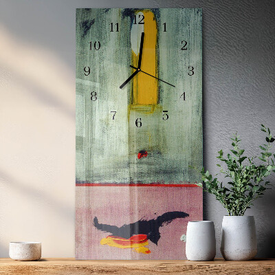 Orologio verticale in vetro Motivo colorato