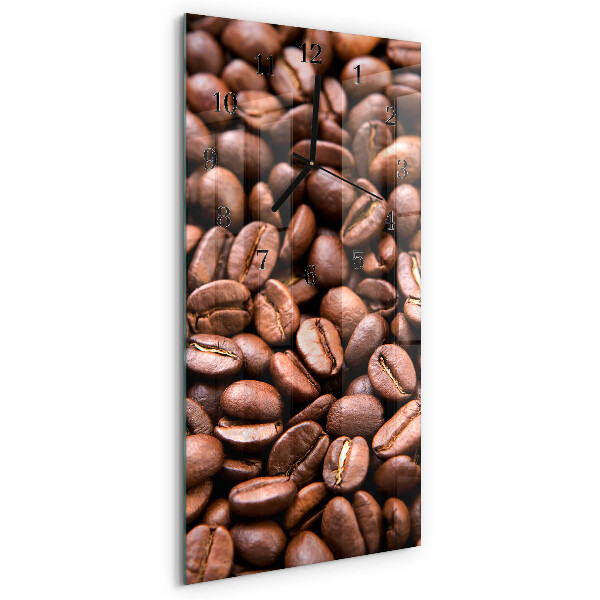 Verticale orologio da parete Chicchi di caffeina